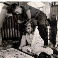engel-shoe shineboy withsister